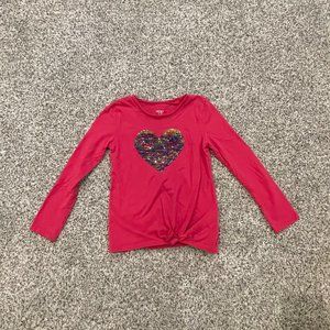 Carters Valentine's Heart Shirt Pink